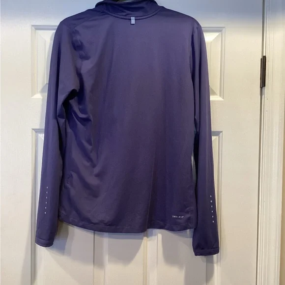 Nike Women's Purple Quarter-Zip Sweatshirt - Picture 7 of 9